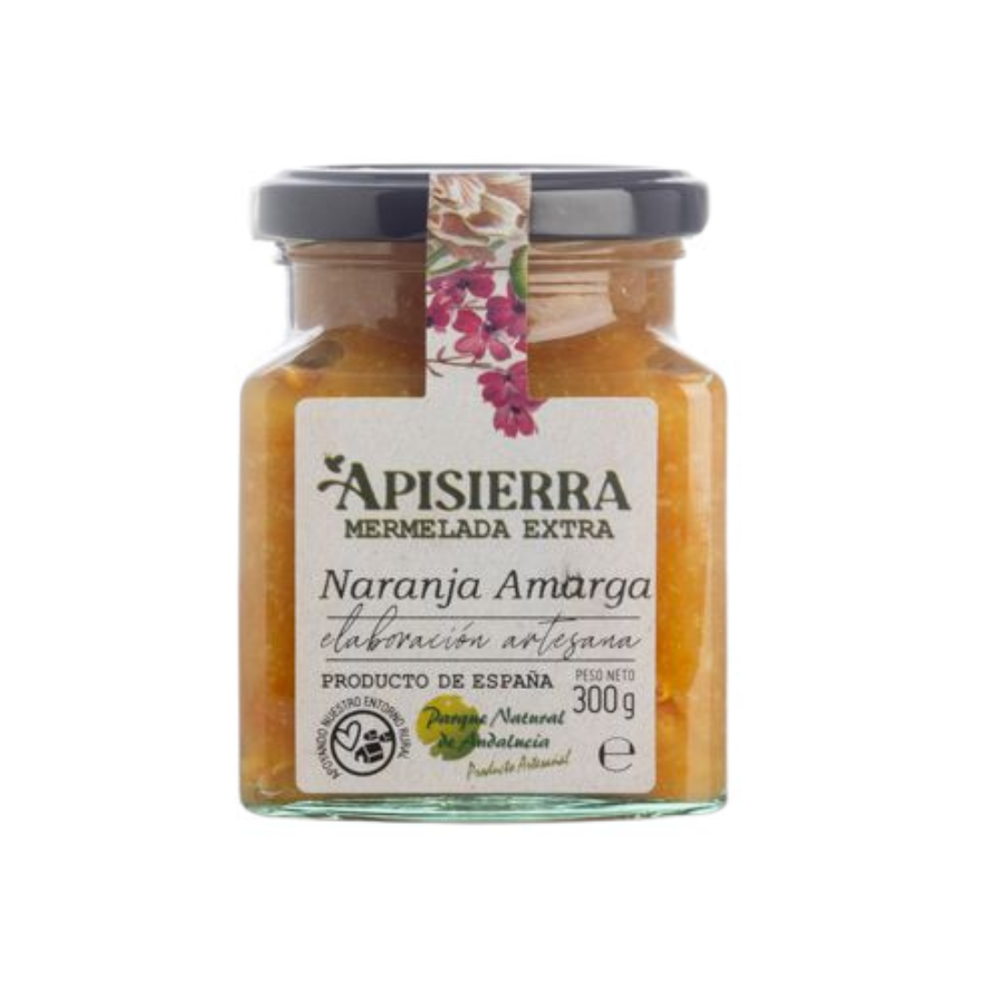 Mermelada Naranja Amarga. Bote cristal 300 gr. Apisierra