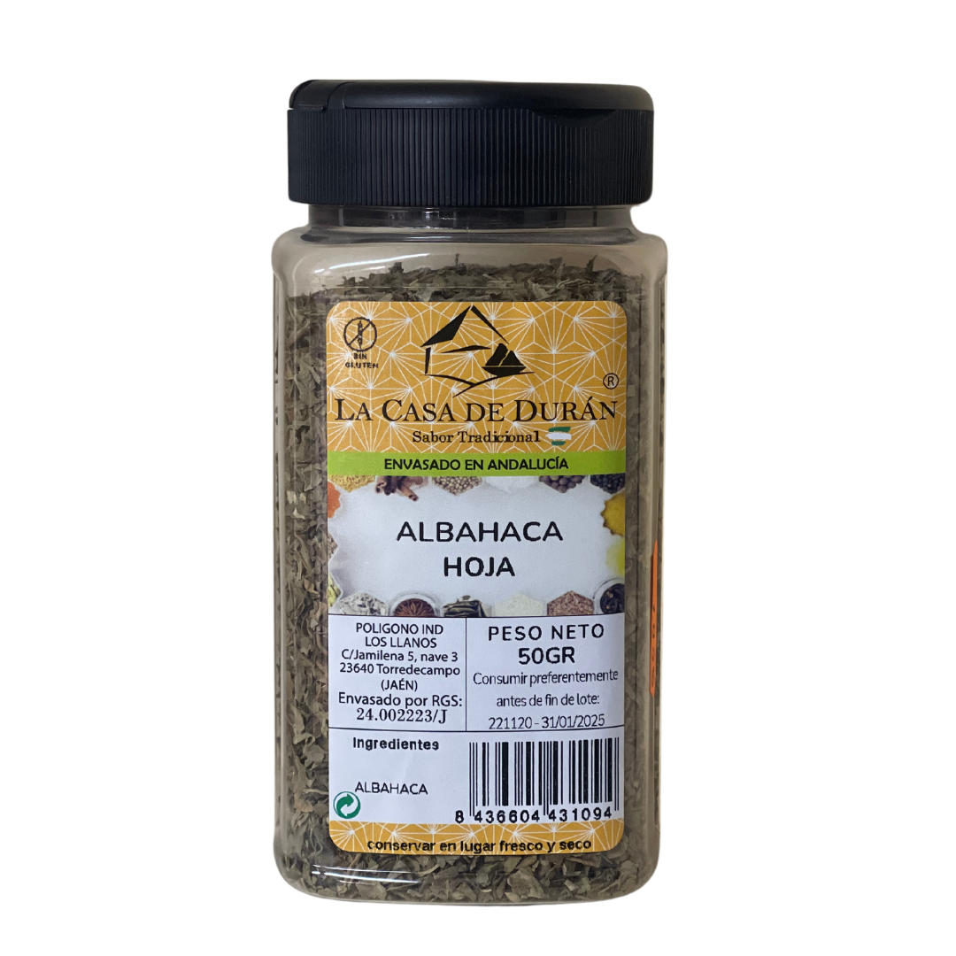 Albahaca en Hoja Bote Familiar 50g - La Casa de Durán