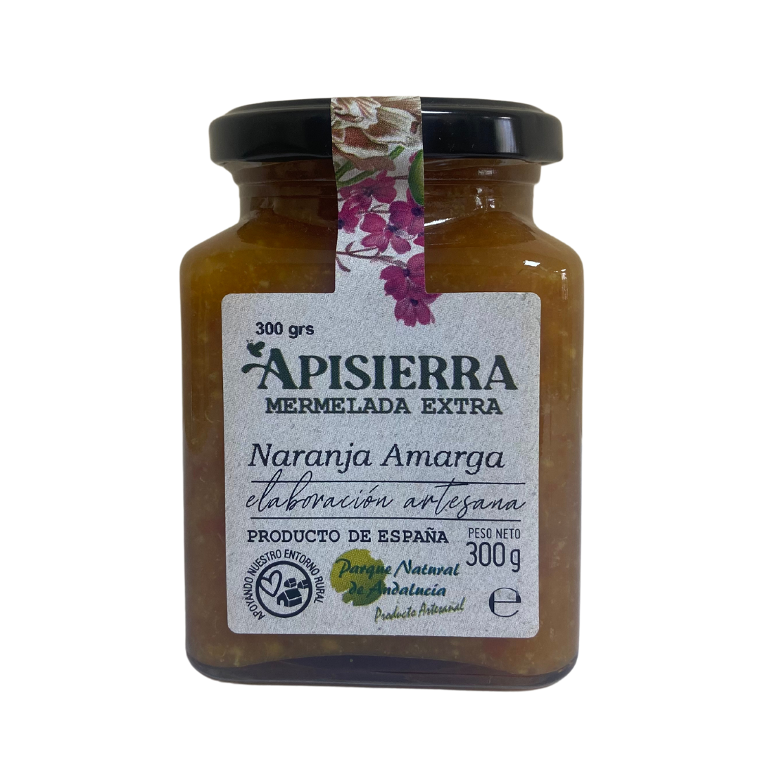 Mermelada Naranja Amarga. Bote cristal 300 gr. Apisierra