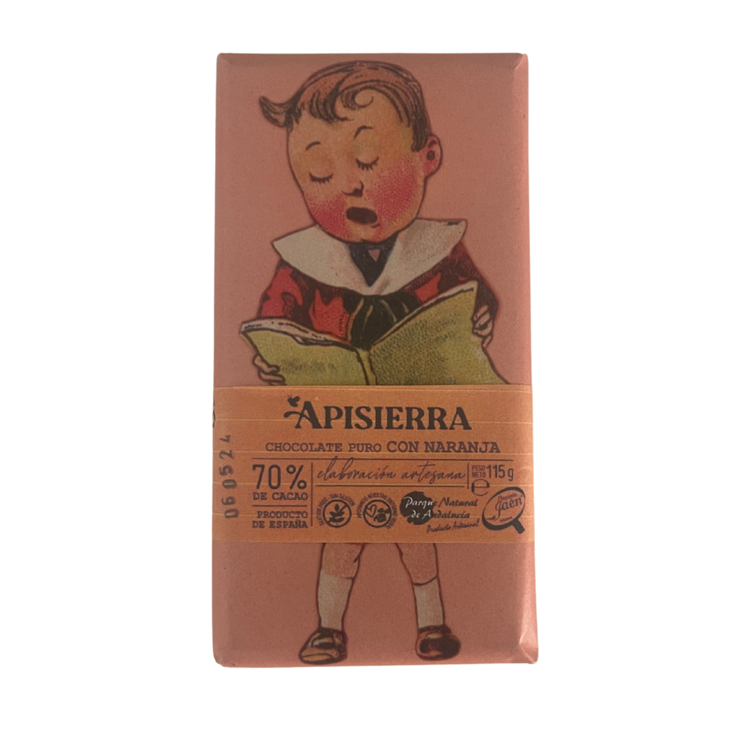 Chocolate 70% con Naranja (apisierra)