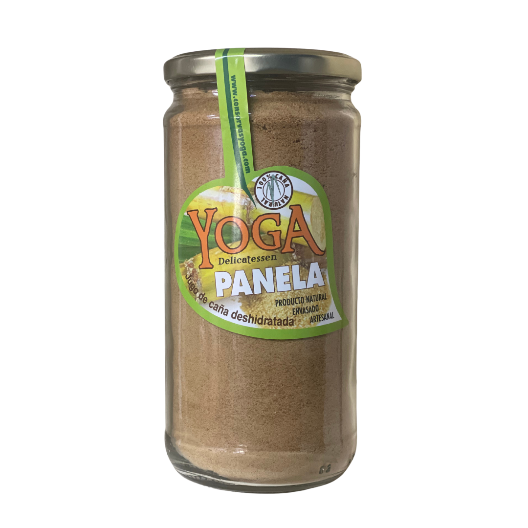 Panela Molida. Yoga. Tarro de 500 gr.