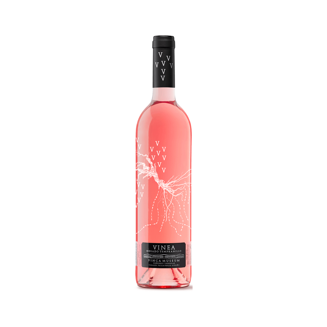 Vino Vinea Rosado. Finca Museum. Viñedos y Bodegas Cigales Valladolid España. 75 cl