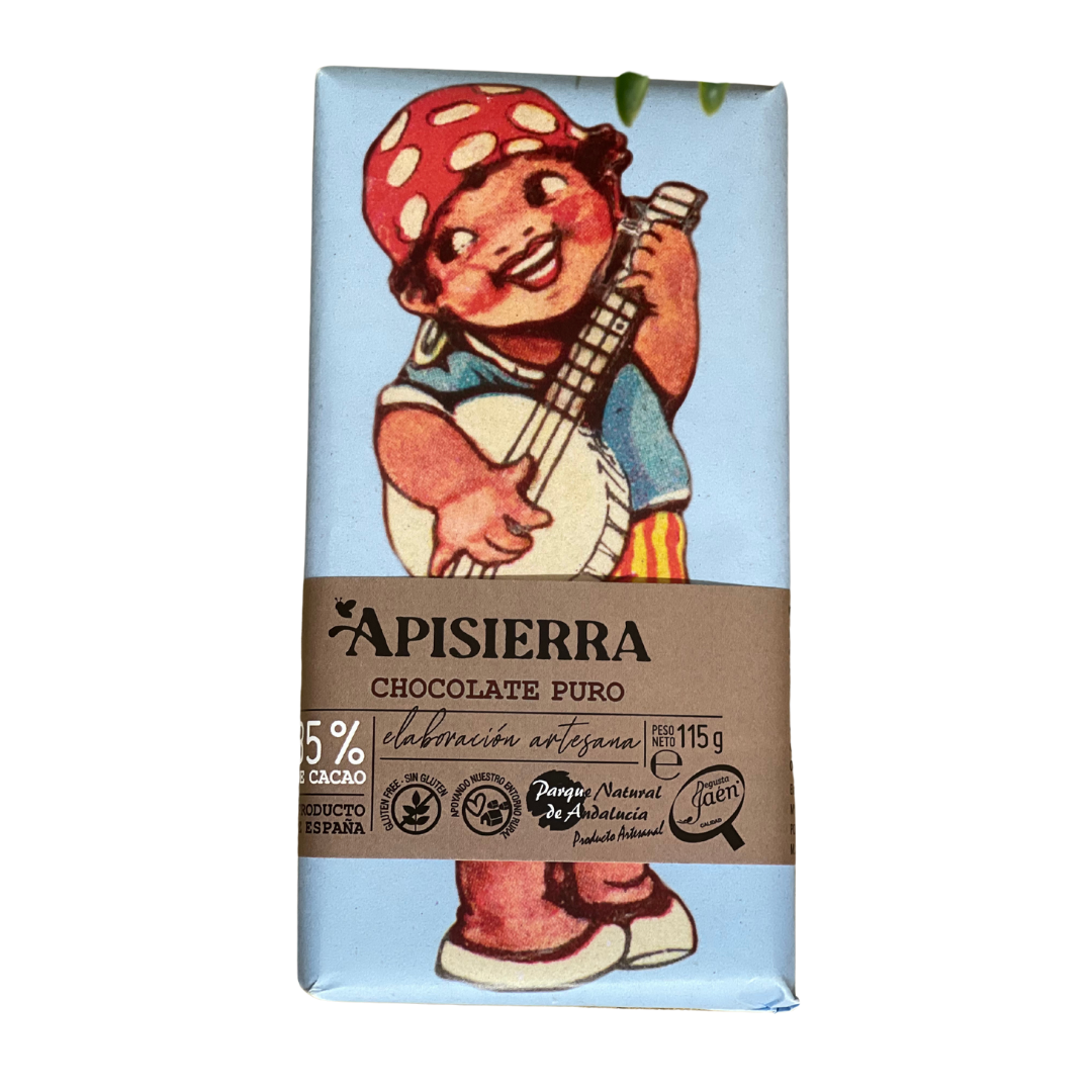 Chocolate artesano 85% de pureza (Apisierra)