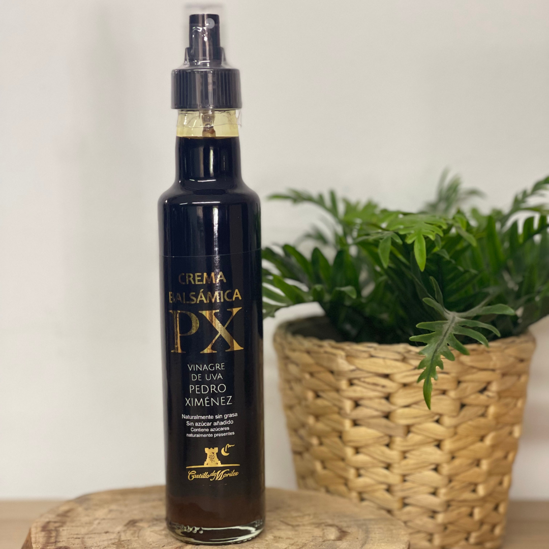 Vinagre de Uva Balsámico Pedro Ximenez en Spray de vidrio. 250 ml. (Castillo de Moriles)