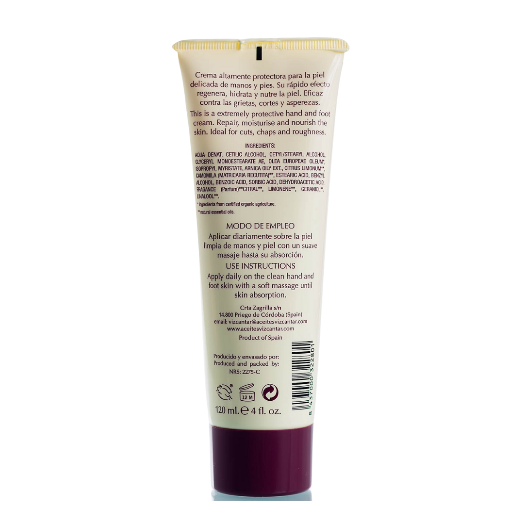 Protective Cream for Hands and Feet with Extra Virgin Olive Oil - Vizcántar