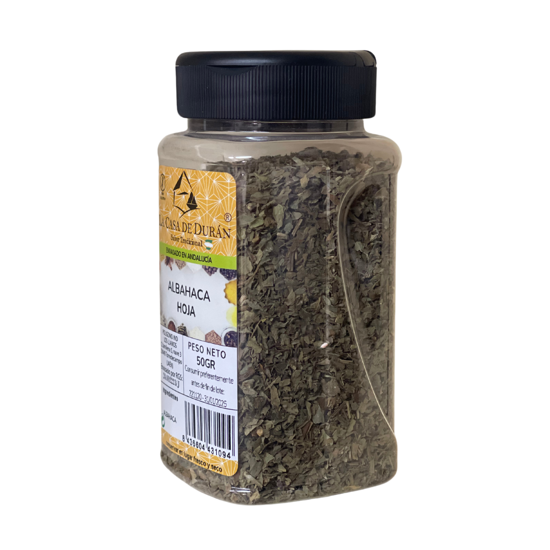 Basil in Leaf Family Jar 50g - The House of Duran