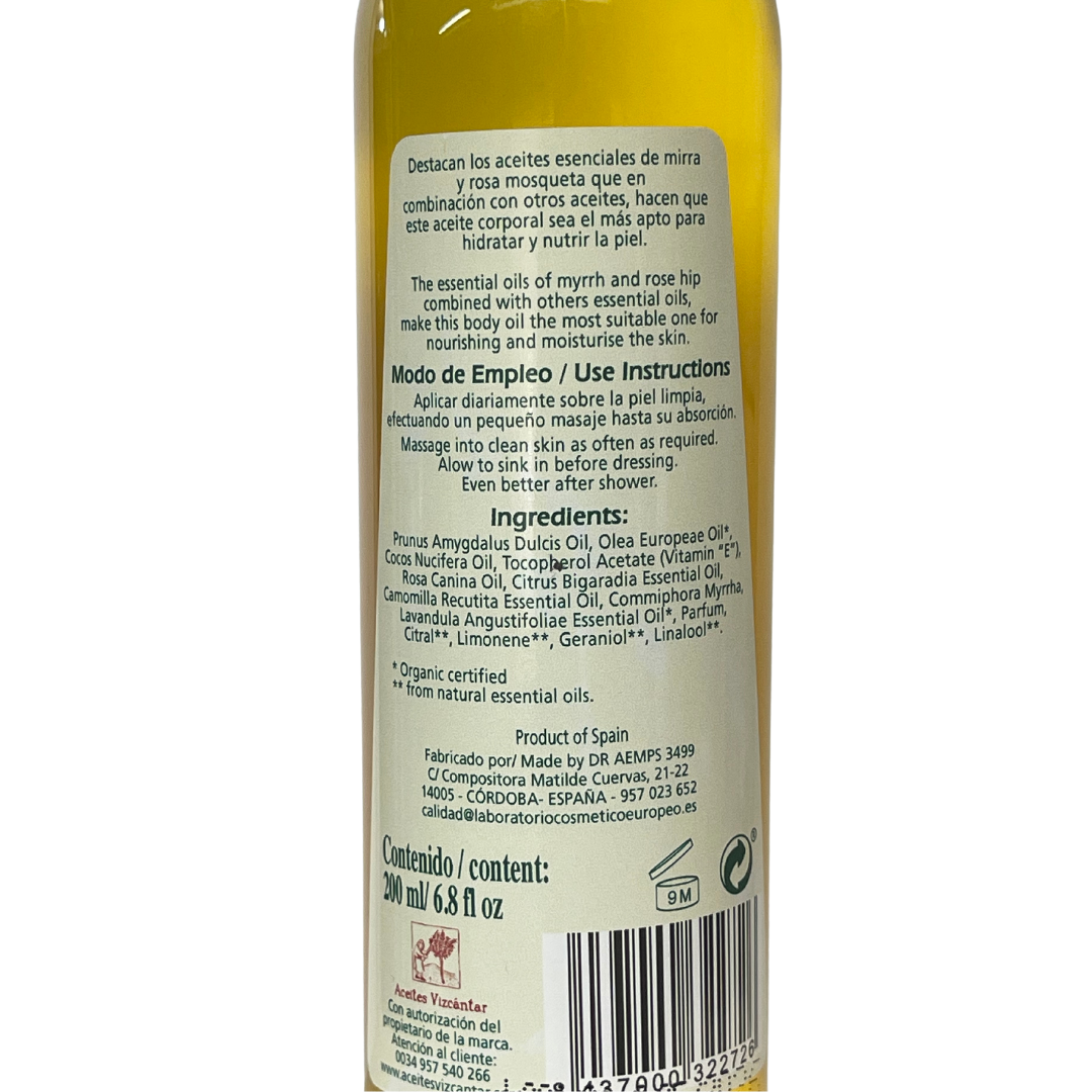 Aceite Corporal Nutritivo (Vizcántar) 200 ml