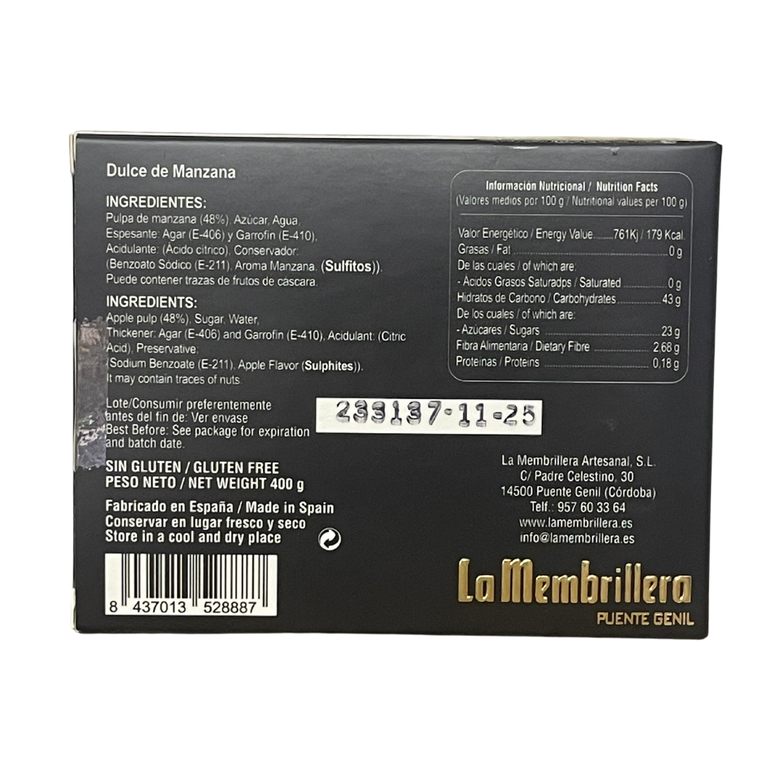 Dulce de Manzana La Membrillera. 400 gr