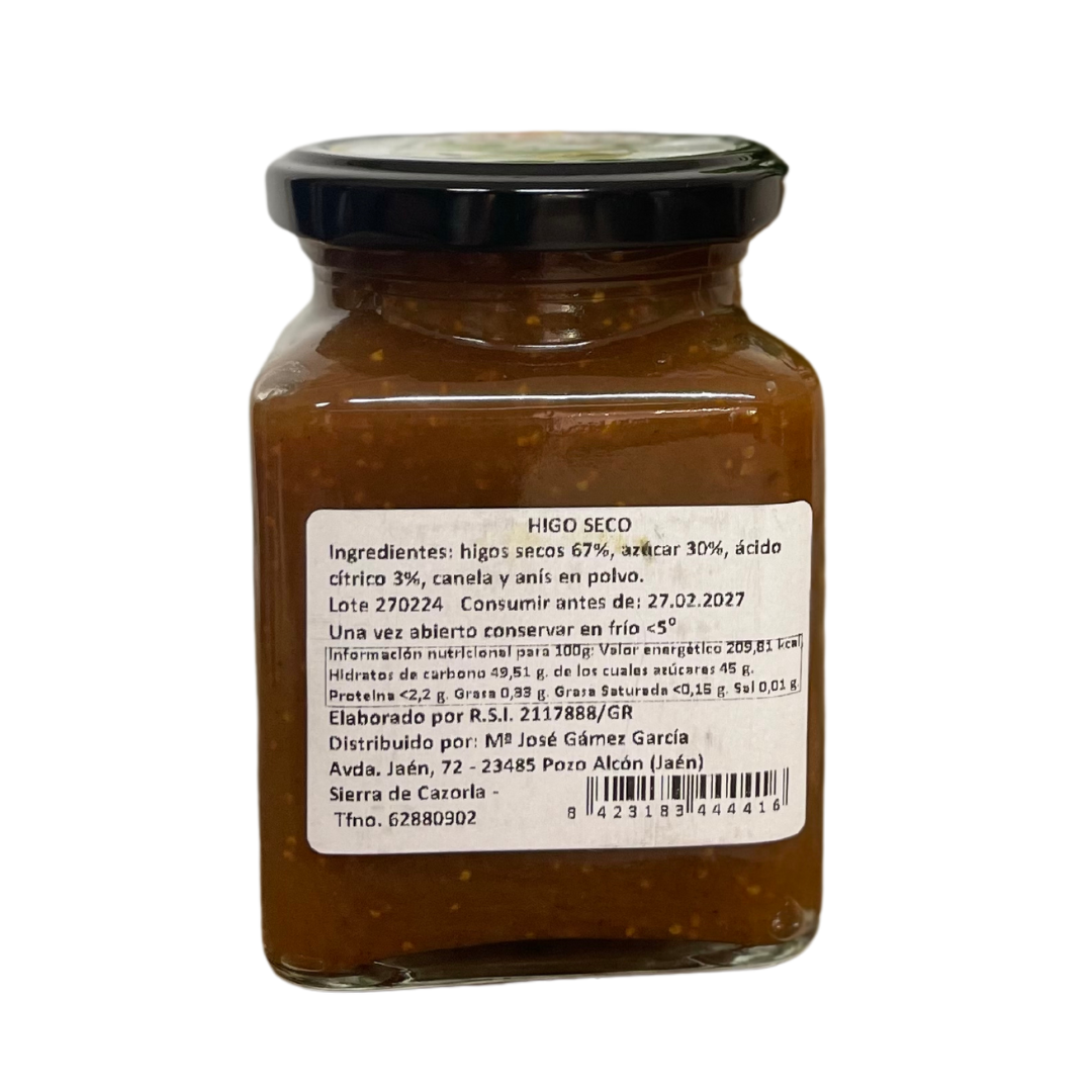 Handwerklich hergestellte getrocknete Feigenmarmelade 300 g (Apisierra)