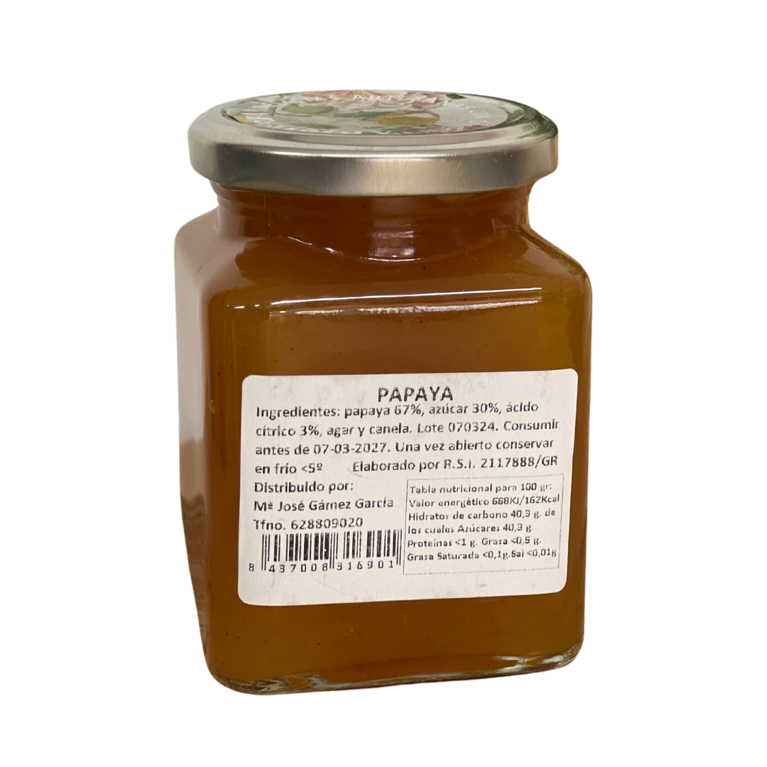 Hausgemachte Papaya-Marmelade 300 g. Apisierra