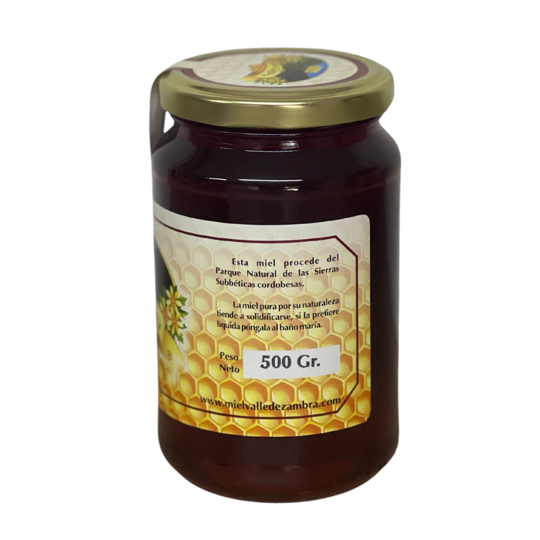 Miel pura de abeja. 500 g. (Valle de Zambra)