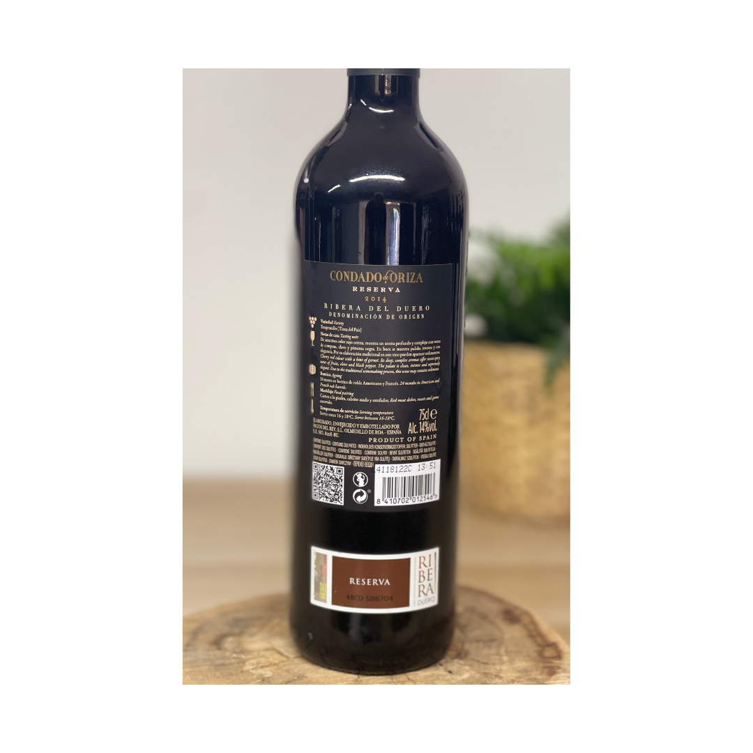 Ribera del Duero. Reserva 2014. Condado de Oriza (Pagos del Rey) 75 cl