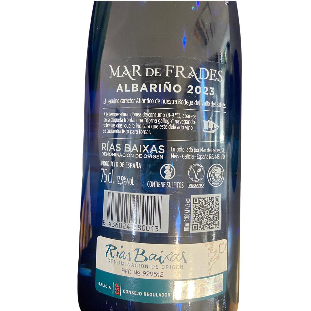 Albariño. Mar de Frades. Rías Baixas. 75 cl