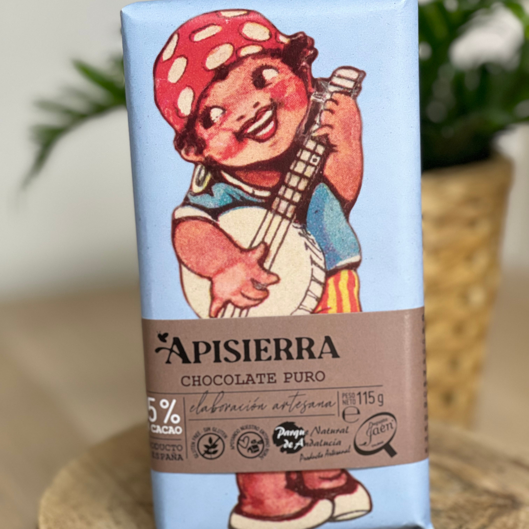 Chocolate artesano 85% de pureza (Apisierra)