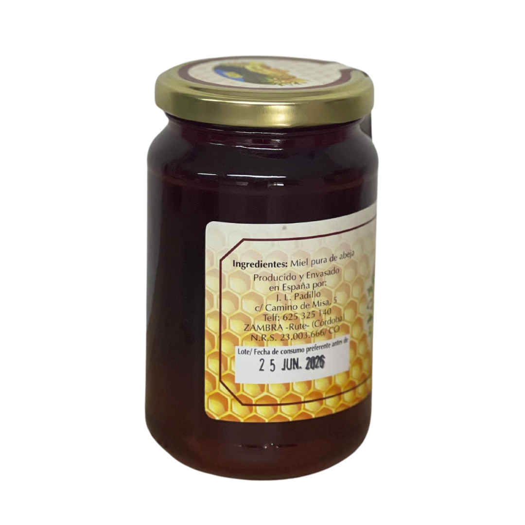 Miel pura de abeja. 500 g. (Valle de Zambra)