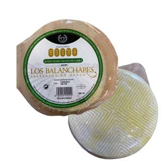 Queso semicurado de cabra Los Balanchares. 360 gr aprox.