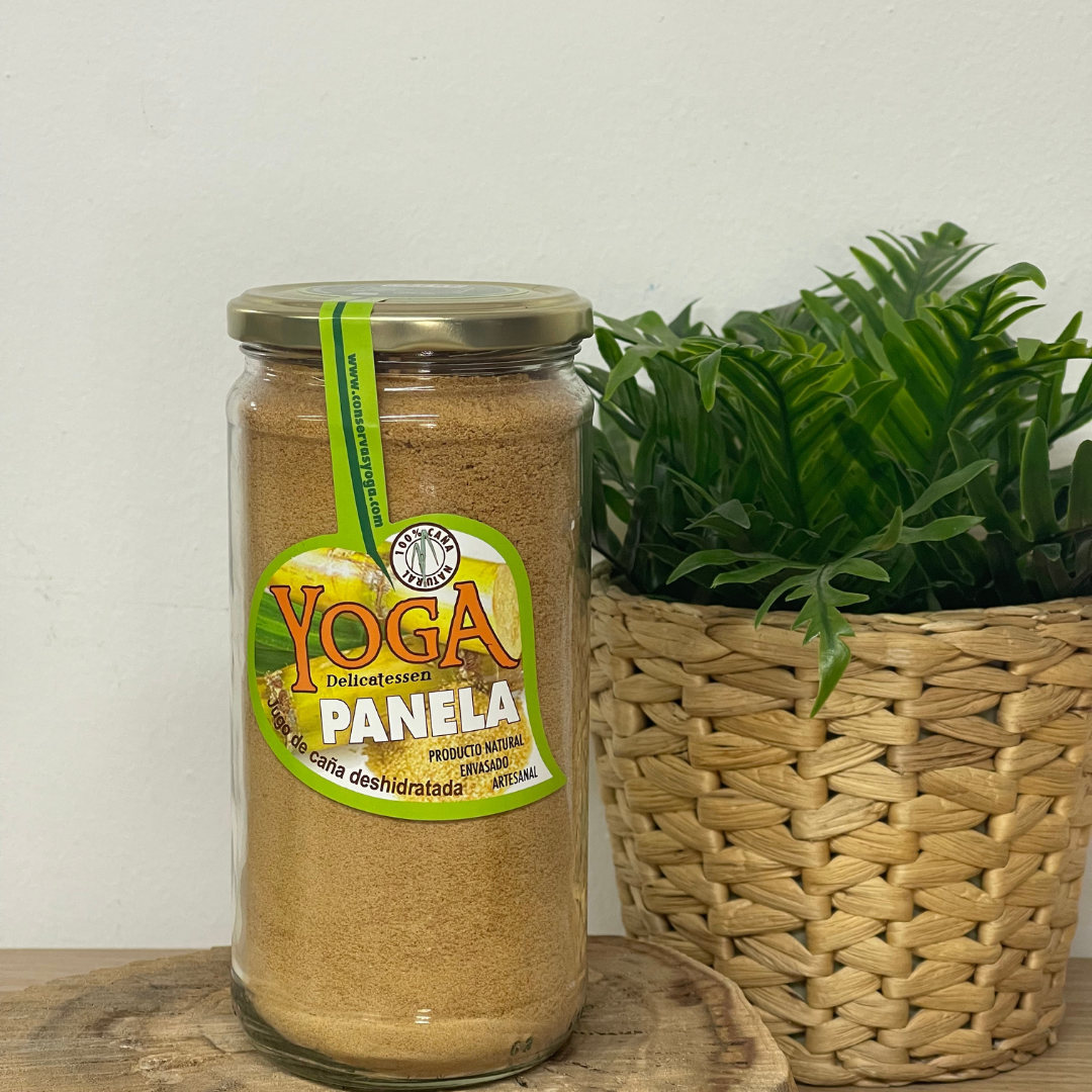 Panela Molida. Yoga. Tarro de 500 gr.