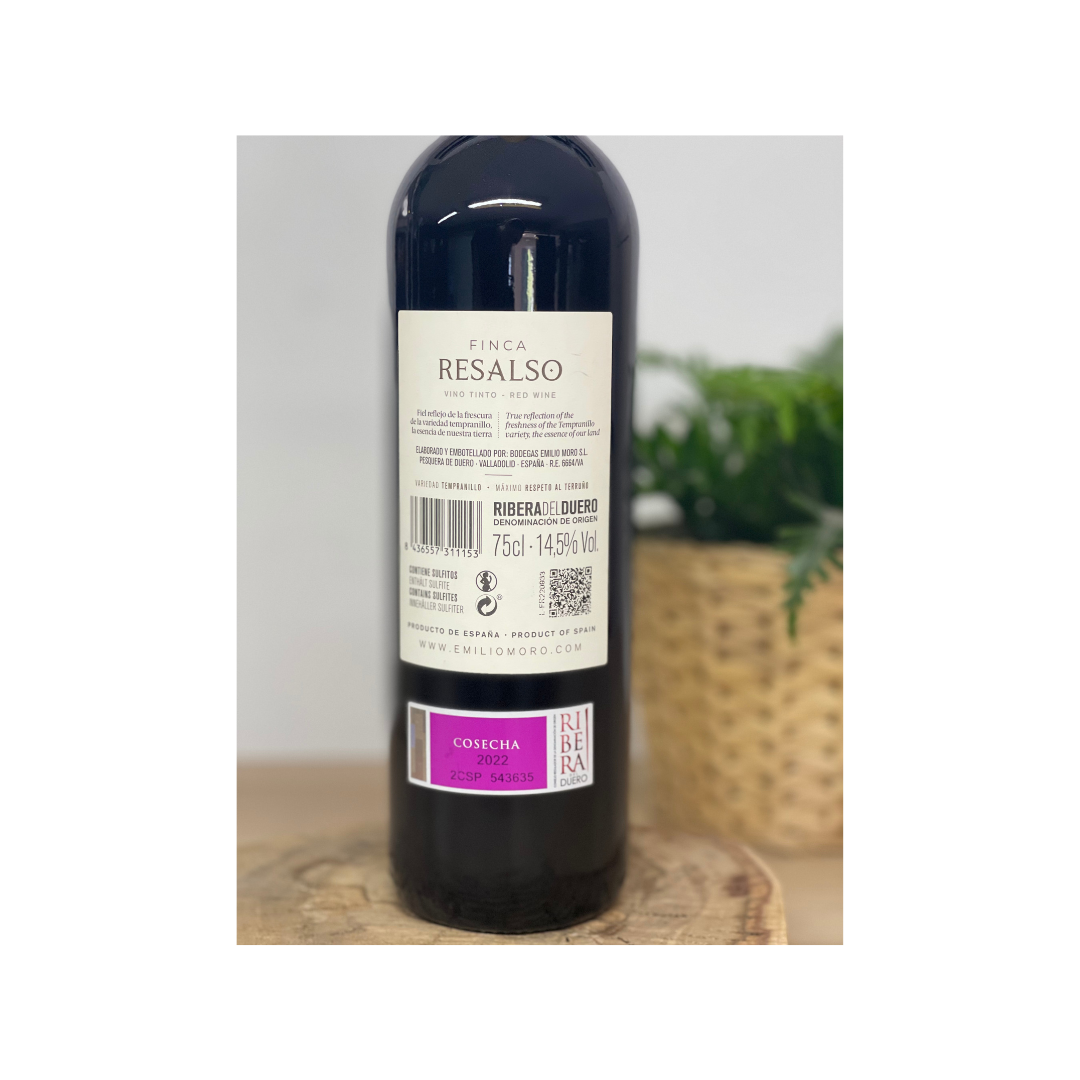 Vino Tinto Finca Resalso 75 cl. Ribera del Duero (Emilio Moro Bodegas)