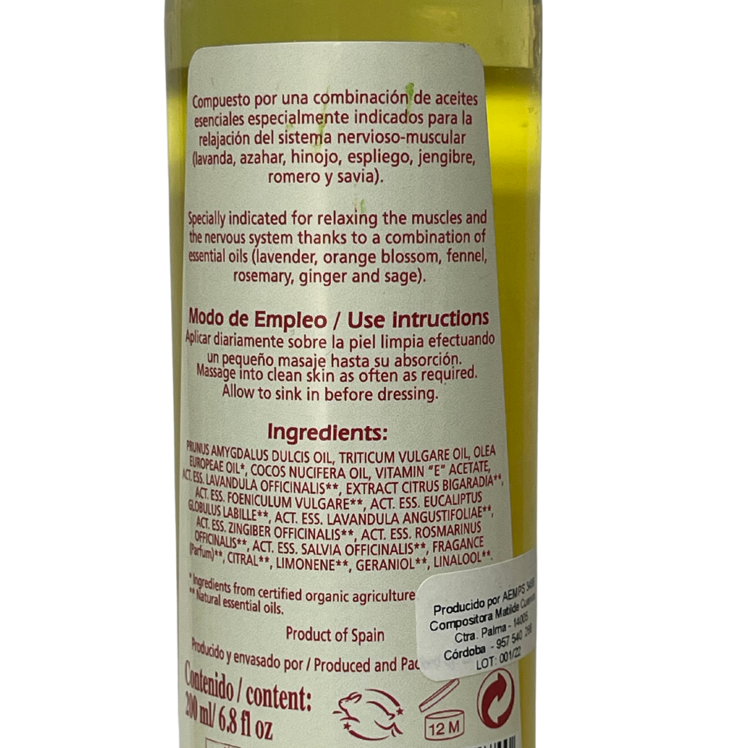 Aceite Corporal Relajante Muscular (Vizcántar) 200ml