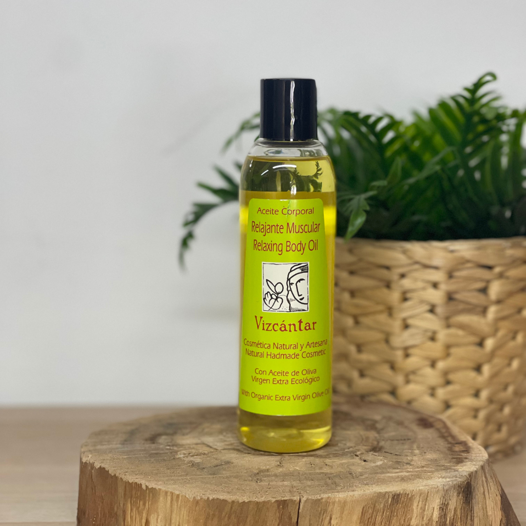 Muscle Relaxing Body Oil with Organic EVOO (Vizcántar) 200ml