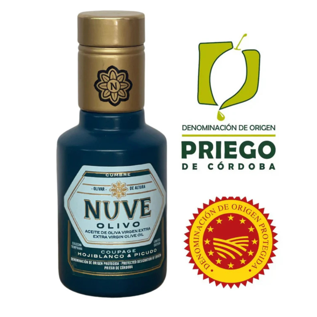 Aceite de Oliva Virgen Extra NUVE Olivo, 100ml, 250ml, 500ml Denominación de Origen Priego de Córdoba