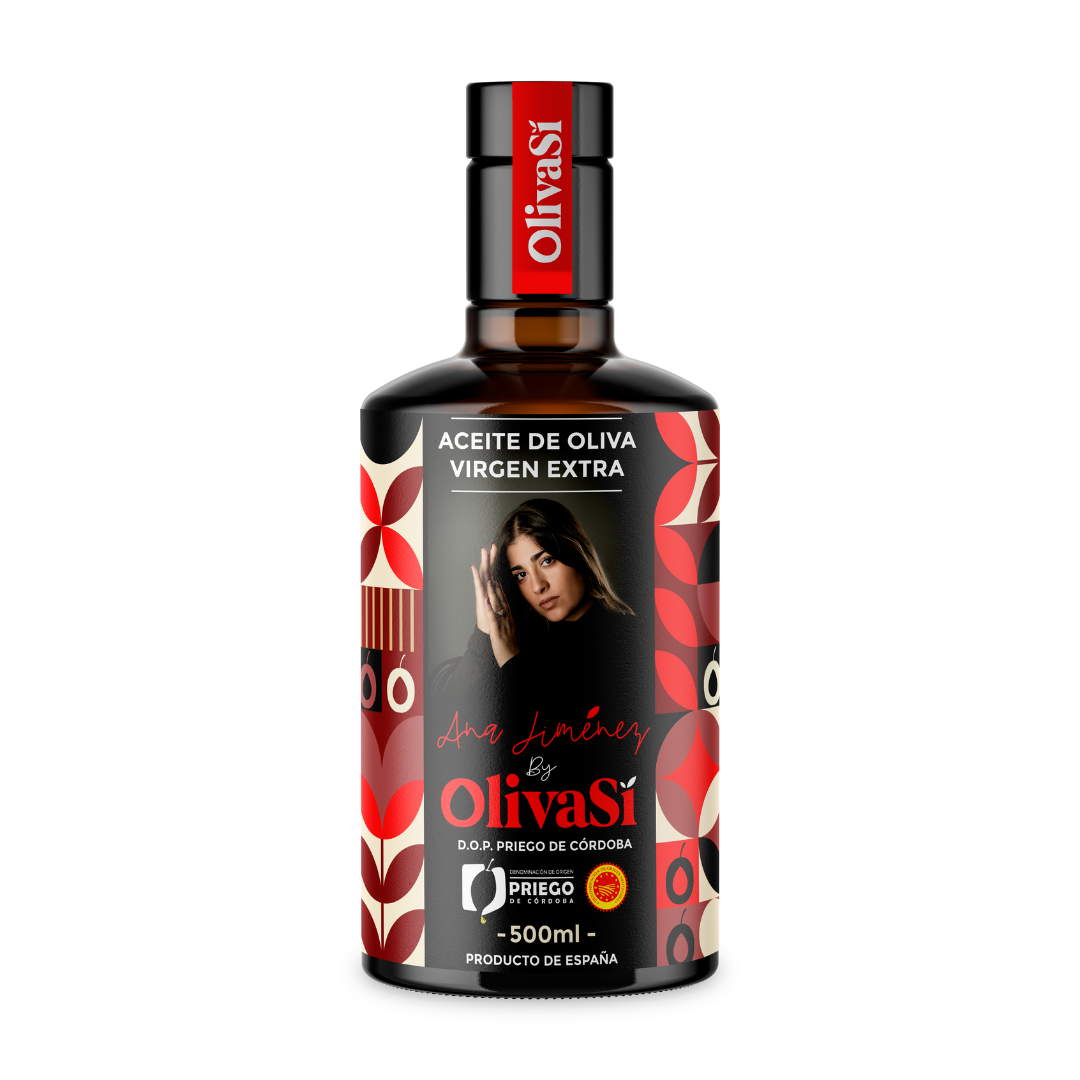 Extra Virgin Olive Oil, Designation of Origin of Priego de Córdoba, OLIVA SÍ Ana Jiménez Edition, 500ml, Coupage