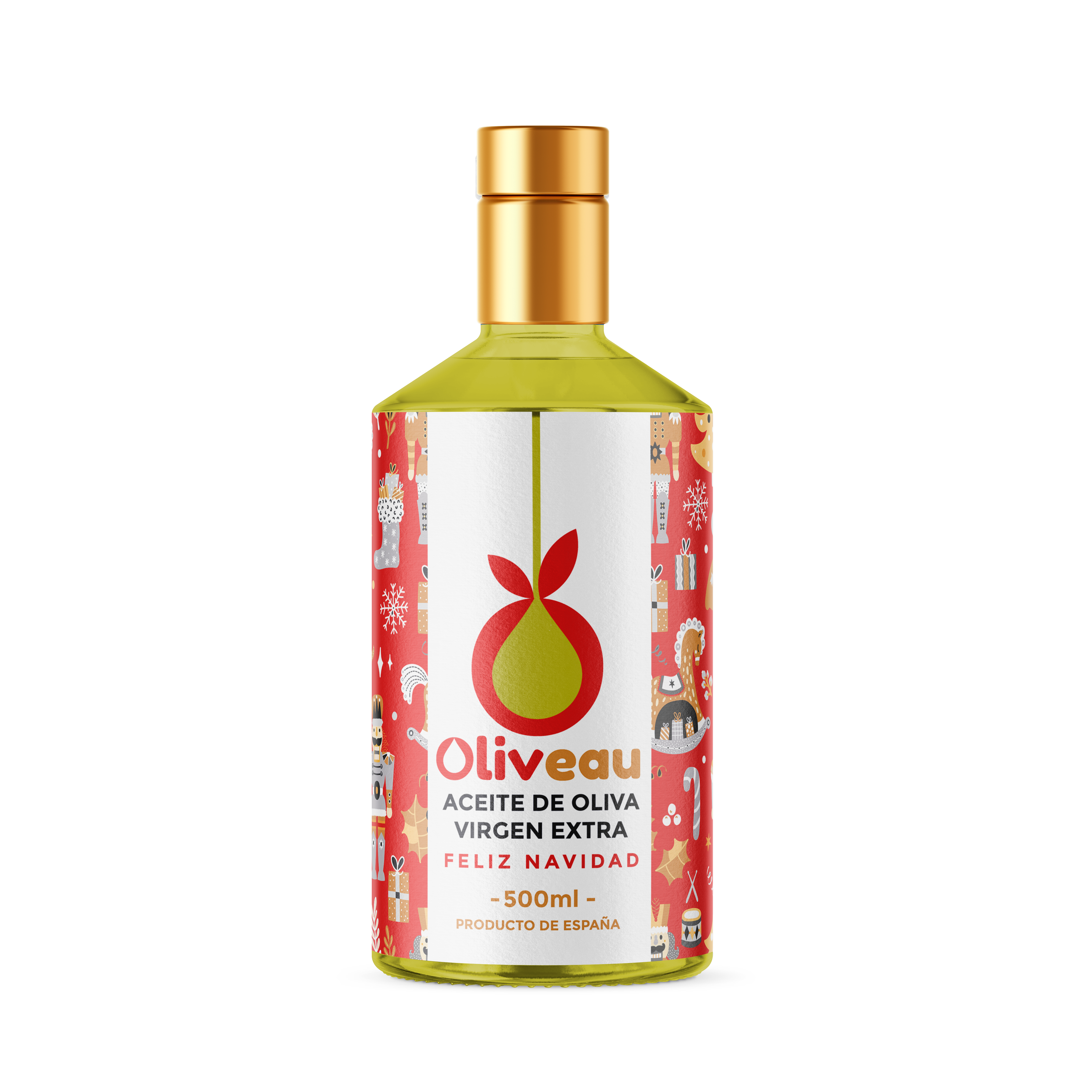 Aceite de Oliva Virgen Extra, Oliveau Feliz Navidad 500ml