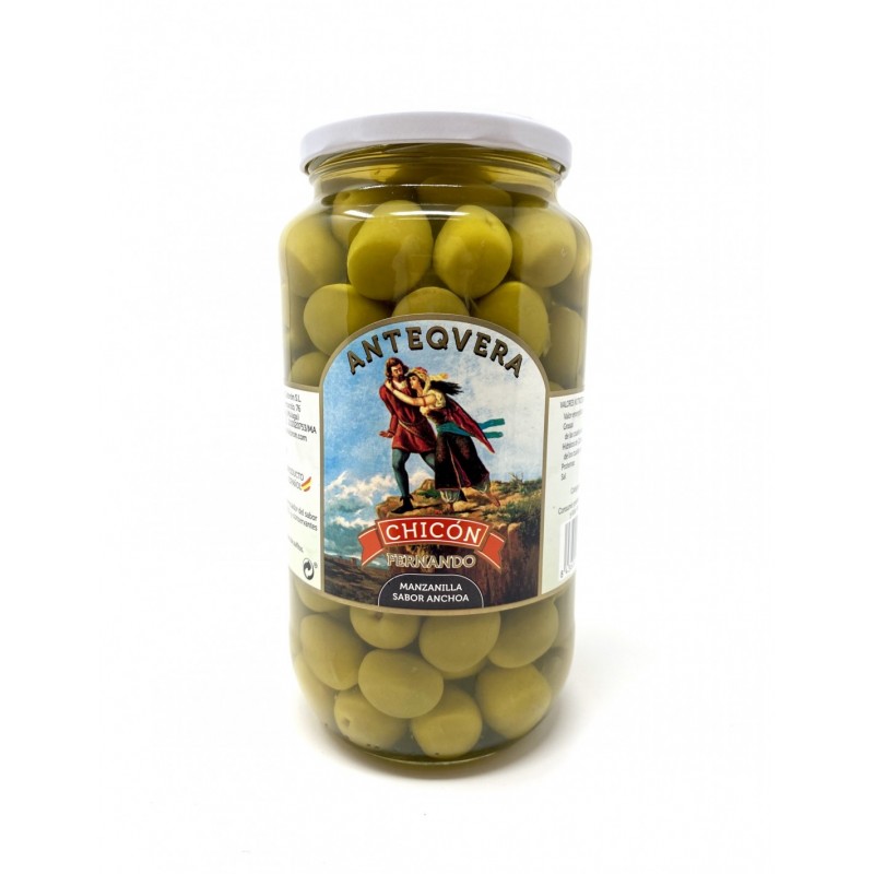 ACEITUNAS MANZANILLA SABOR ANCHOA CHICÓN FERNANDO 500 gr