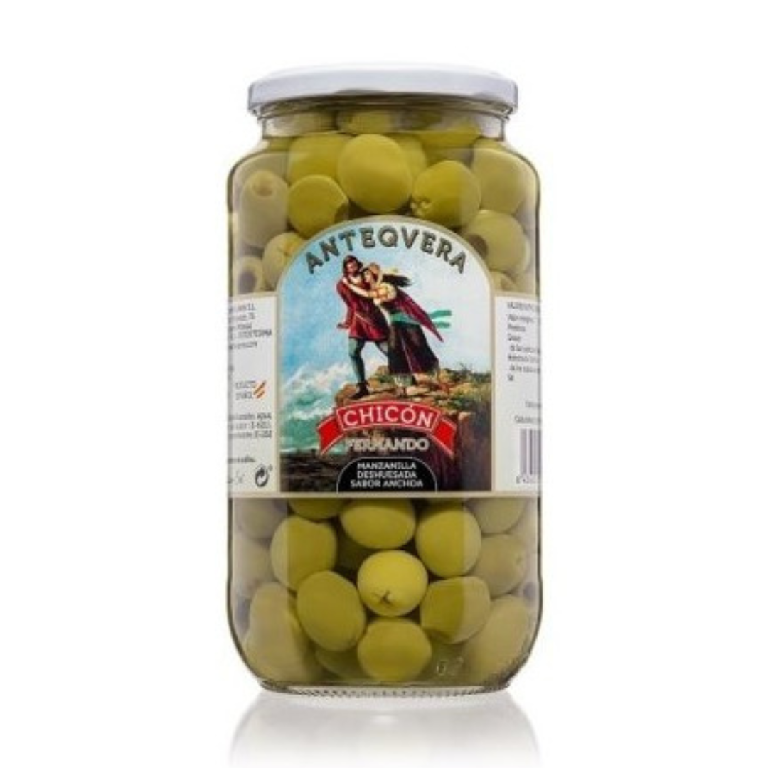 MANZANILLA OLIVES WITH ANCHOVY FLAVOR CHICÓN FERNANDO 900 gr