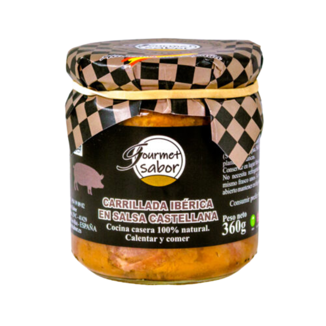 Iberian Cheek in Castellana Sauce, Gourmet Flavor, 360gr