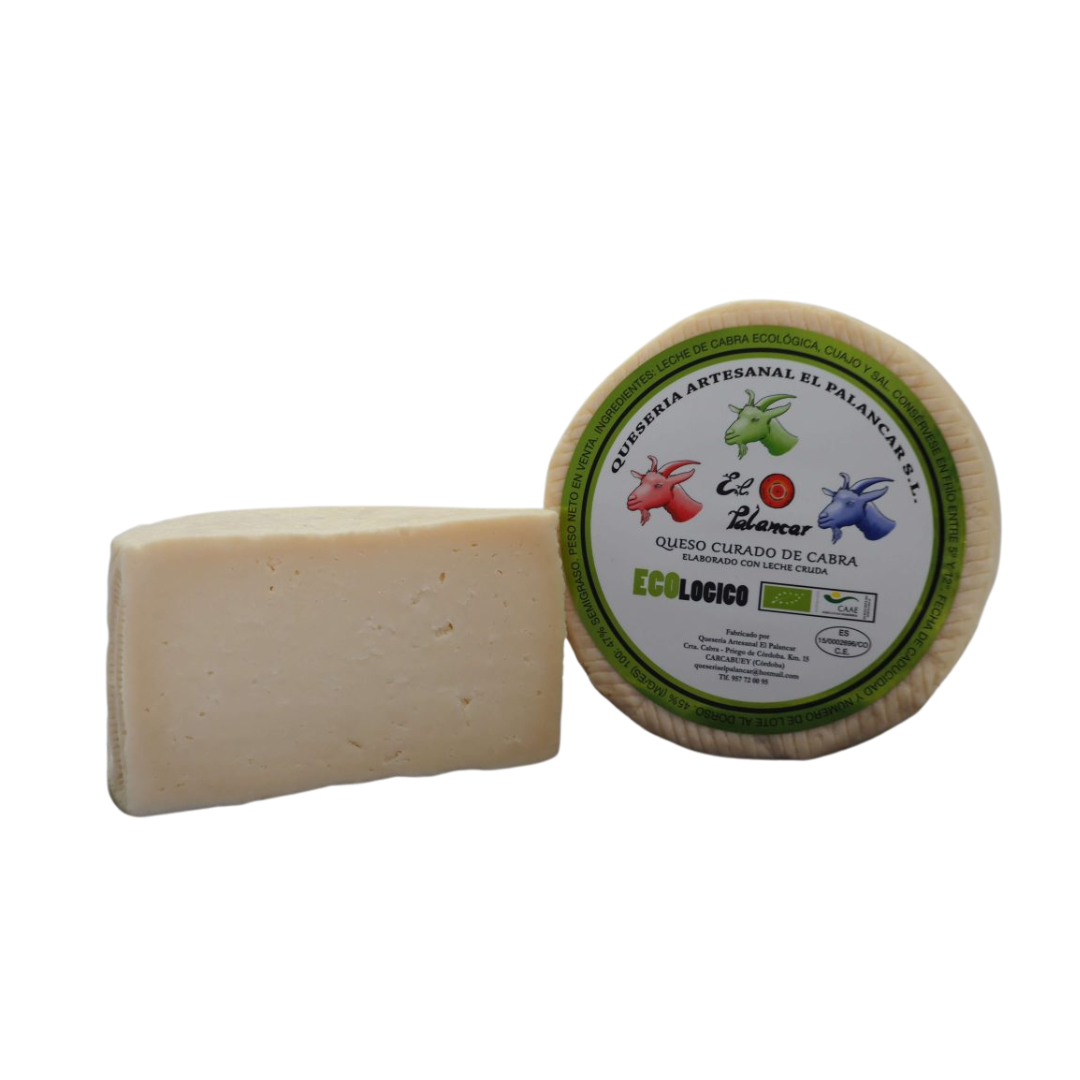 Queso Semicurado de Cabra ECOLÓGICO. El Palancar. 380 gr aprox.