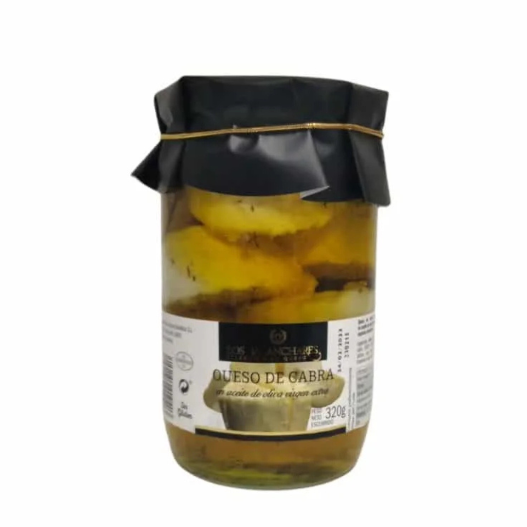 GOAT CHEESE IN OIL, SOFT PASTE JAR OF CHEESES 8 UNITS.