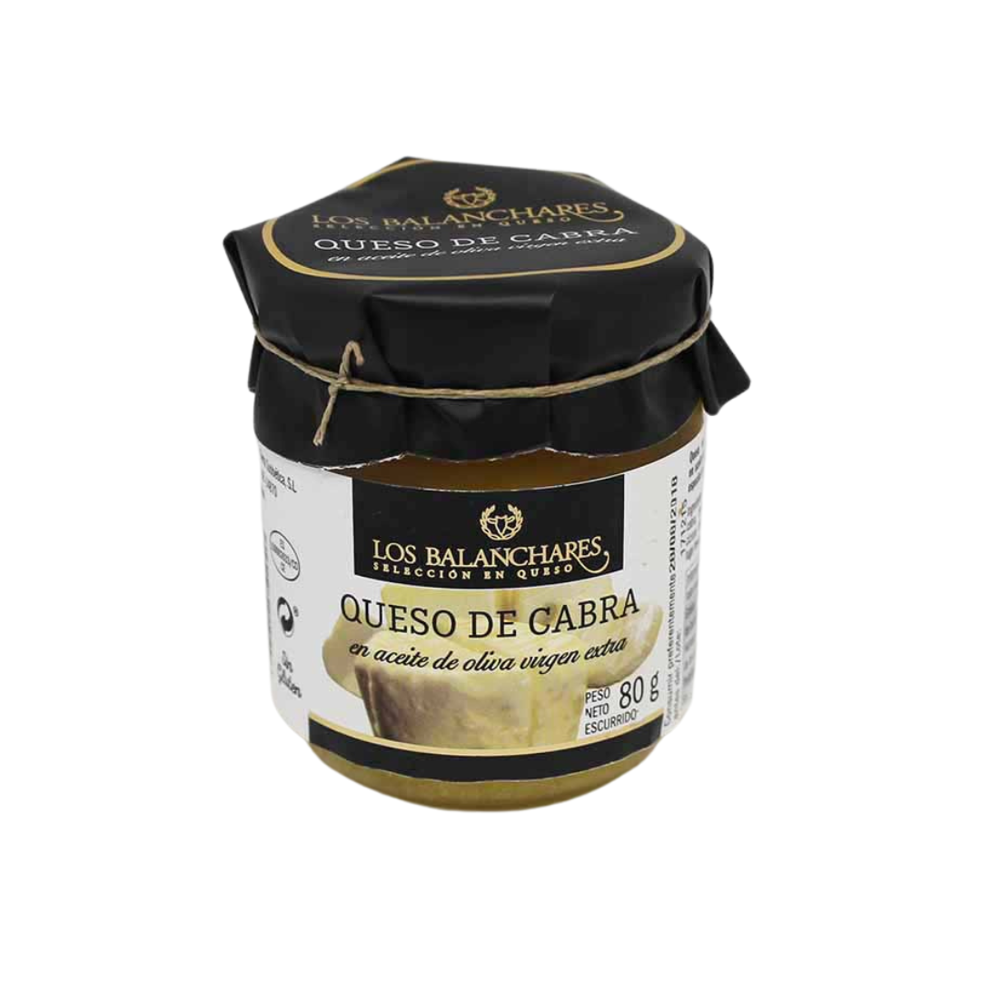 GOAT CHEESE IN OIL, SOFT PASTE. JAR OF CHEESE 2 UNITS. BALANCHARES